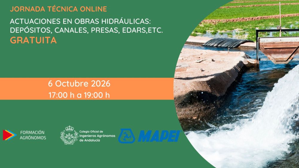 JORNADA TÉCNICA ONLINE Actuaciones en obras hidráulicas: Depósitos, canales, presas, EDARs, etc.